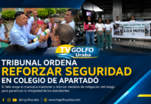 Tribunal confirma tutela por crisis en colegio de Apartadó