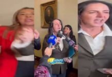 #Vídeo: Choque político por bonos escolares desata enfrentamiento entre senadoras