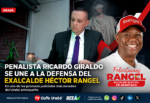 Penalista Ricardo Giraldo se une a la defensa del exalcalde Héctor Rangel