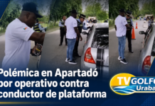 #Vídeo – Polémica en Apartadó por operativo contra conductor de plataforma