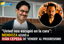 “Usted nos escupió en la cara”: Mendoza arremete contra Iván Cepeda