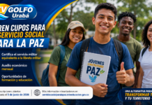 Apartadó fue incluido en convocatoria nacional del Servicio Social para la Paz