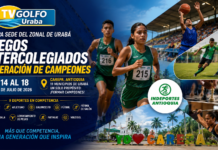 Carepa recibe a cerca de 2.500 deportistas de los Juegos Intercolegiados 2026