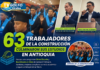 63 trabajadores de la construcción culminaron sus estudios en Antioquia