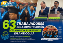 63 trabajadores de la construcción culminaron sus estudios en Antioquia
