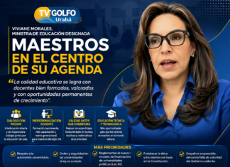 Viviane Morales pone a los maestros y la calidad educativa en el centro de su propuesta