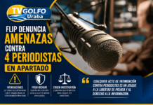 FLIP denuncia amenazas contra cuatro periodistas en Apartadó y pide medidas urgentes de protección