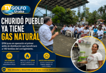 Churidó Pueblo en Apartadó ya cuenta con servicio de gas natural