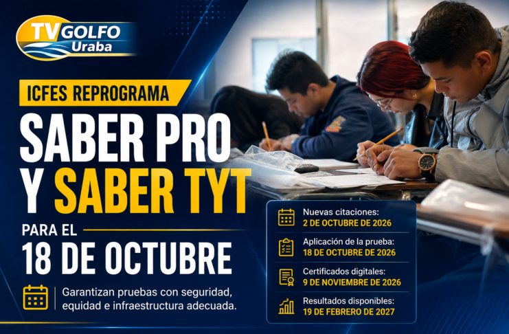 Icfes reprograma las pruebas Saber Pro y Saber TyT para el 18 de octubre