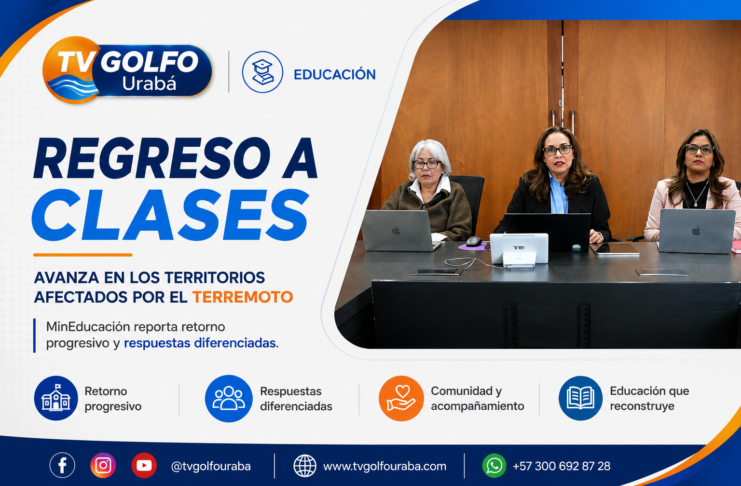 Regreso a clases avanza en los territorios afectados por el terremoto: MinEducación reporta retorno progresivo y respuestas diferenciadas