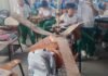 Ventilador de techo cayó sobre estudiantes durante una clase
