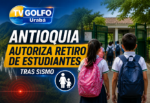 Gobernación autoriza retiro de estudiantes tras sismo en Antioquia