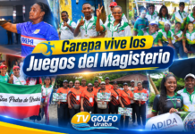 Carepa vive los Juegos del Magisterio con deporte, cultura y una jornada de solidaridad por los afectados por el terremoto