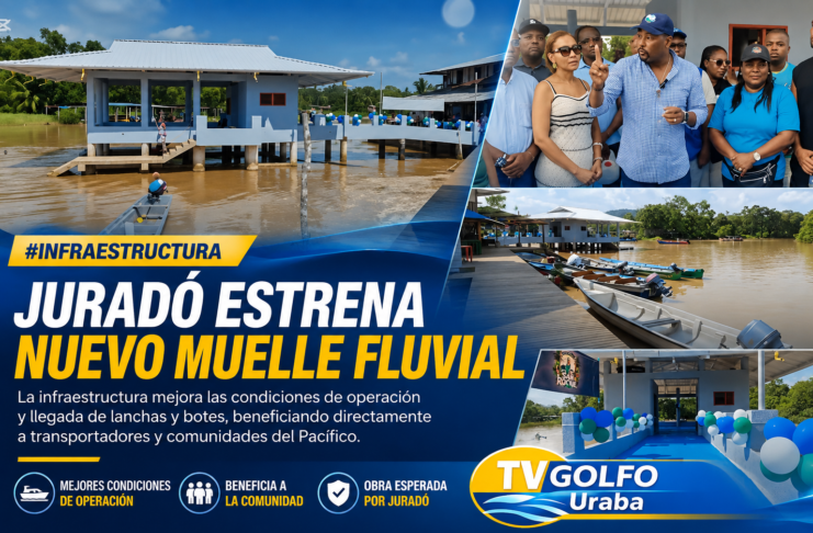 Juradó estrena nuevo muelle fluvial para fortalecer el transporte por el río