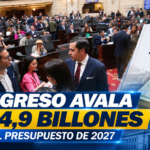 Congreso avala monto de $634,9 billones para el Presupuesto de 2027