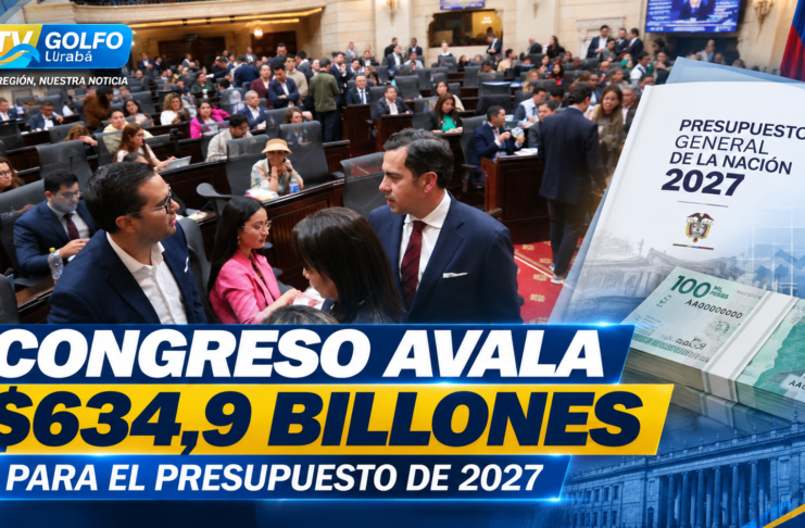 Congreso avala monto de $634,9 billones para el Presupuesto de 2027