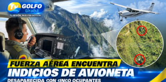 Fuerza Aérea encuentra indicios de avioneta desaparecida con cinco ocupantes en límites de Chocó y Risaralda