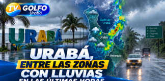 Urabá, entre las zonas con lluvias en las últimas horas