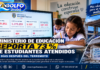 Ministerio de Educación reporta 73 % de estudiantes atendidos 28 días después del terremoto