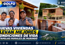 Nuevas viviendas llevan mejores condiciones de vida a familias rurales de Murindó