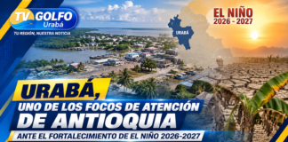 Urabá, uno de los focos de atención de Antioquia ante el fortalecimiento de El Niño 2026-2027