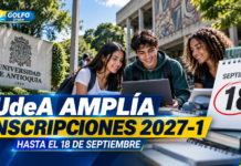 UdeA amplía hasta el 18 de septiembre las inscripciones para pregrados del primer semestre de 2027