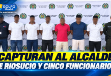 Capturan al alcalde de Riosucio Chocó, en Apartadó junto a cinco funcionarios