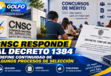 CNSC responde al Decreto 1384 y define continuidad de algunos procesos de selección