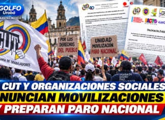 La CUT y organizaciones sociales anuncian movilizaciones y preparan paro nacional