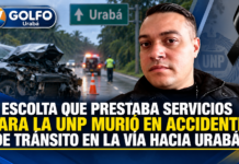 Escolta que prestaba servicios para la UNP murió en accidente de tránsito en la vía hacia Urabá