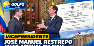 Vicepresidente José Manuel Restrepo recibe amplias misiones