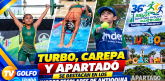 TURBO, CAREPA Y APARTADÓ SE DESTACAN EN LOS JUEGOS ESCOLARES DE ANTIOQUIA