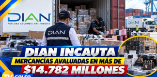 DIAN INCAUTA MERCANCÍAS AVALUADAS EN MÁS DE $14.782 MILLONES