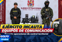 Ejército incauta equipos de comunicación del Clan del Golfo en zona rural de Carepa