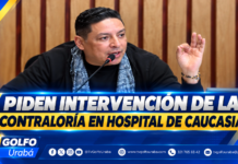 Diputado Manuel García pide intervención de la Contraloría por presuntas irregularidades en hospital de Caucasia