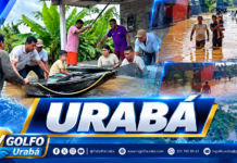 Más de mil familias afectadas por las lluvias en Urabá
