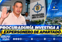 Procuraduría formula cargos contra ex personero de Apartadó por presunta inhabilidad
