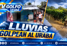 Lluvias golpean al Urabá