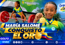 De Turbo a lo más alto del podio: María Salomé conquistó el oro