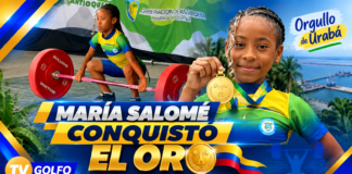 De Turbo a lo más alto del podio: María Salomé conquistó el oro