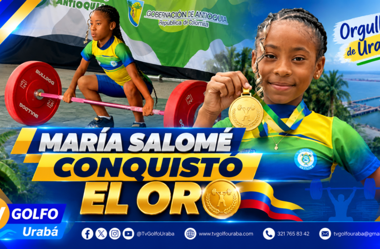 De Turbo a lo más alto del podio: María Salomé conquistó el oro