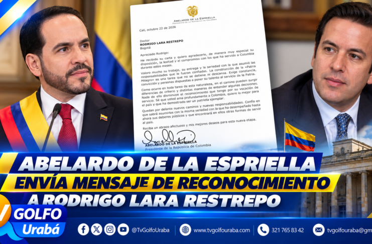 Abelardo de la Espriella envía mensaje de reconocimiento a Rodrigo Lara Restrepo