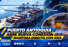 Puerto Antioquia abre nueva conexión marítima directa con Asia