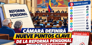 Cámara definirá nueve puntos clave de la reforma pensional antes del 30 de octubre