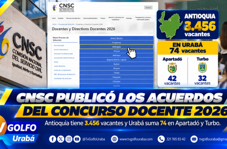 CNSC publicó acuerdos del Concurso Docente 2026: estas son las vacantes para Antioquia