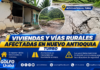 Movimiento en masa afectó viviendas y vías rurales en la vía hacia Nuevo Antioquia, Turbo